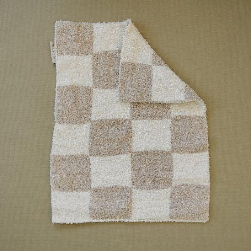 Plush Blanket - Taupe Checkered - Image 11