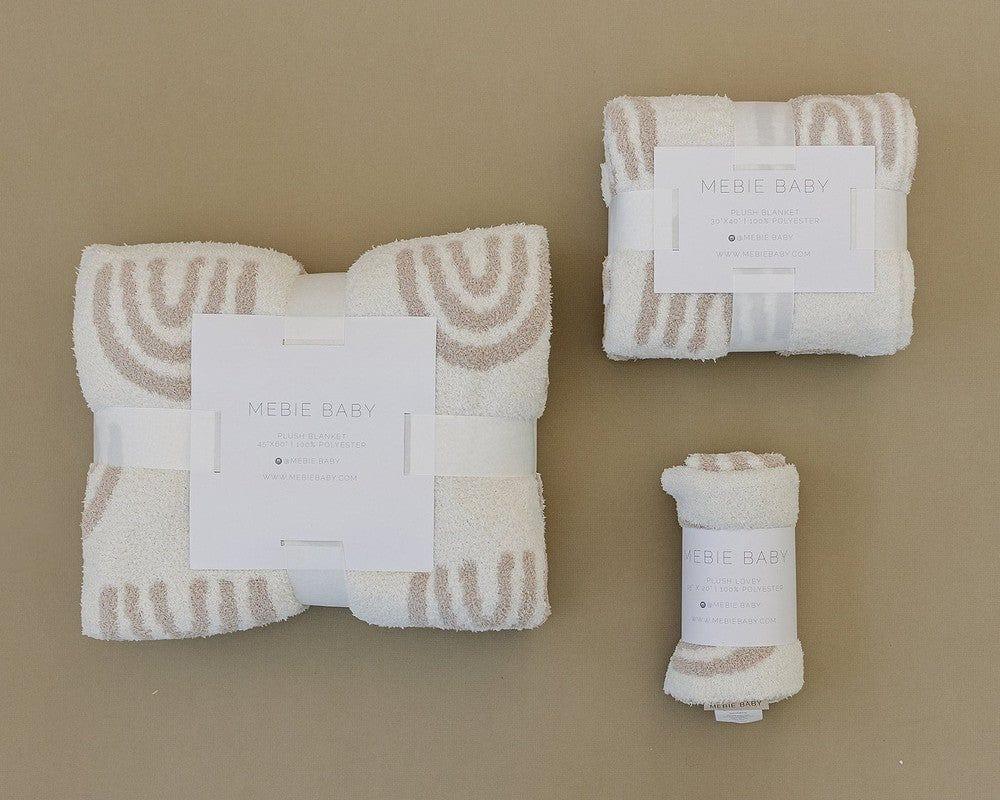 Plush Blanket - Taupe Rainbow - Image 5