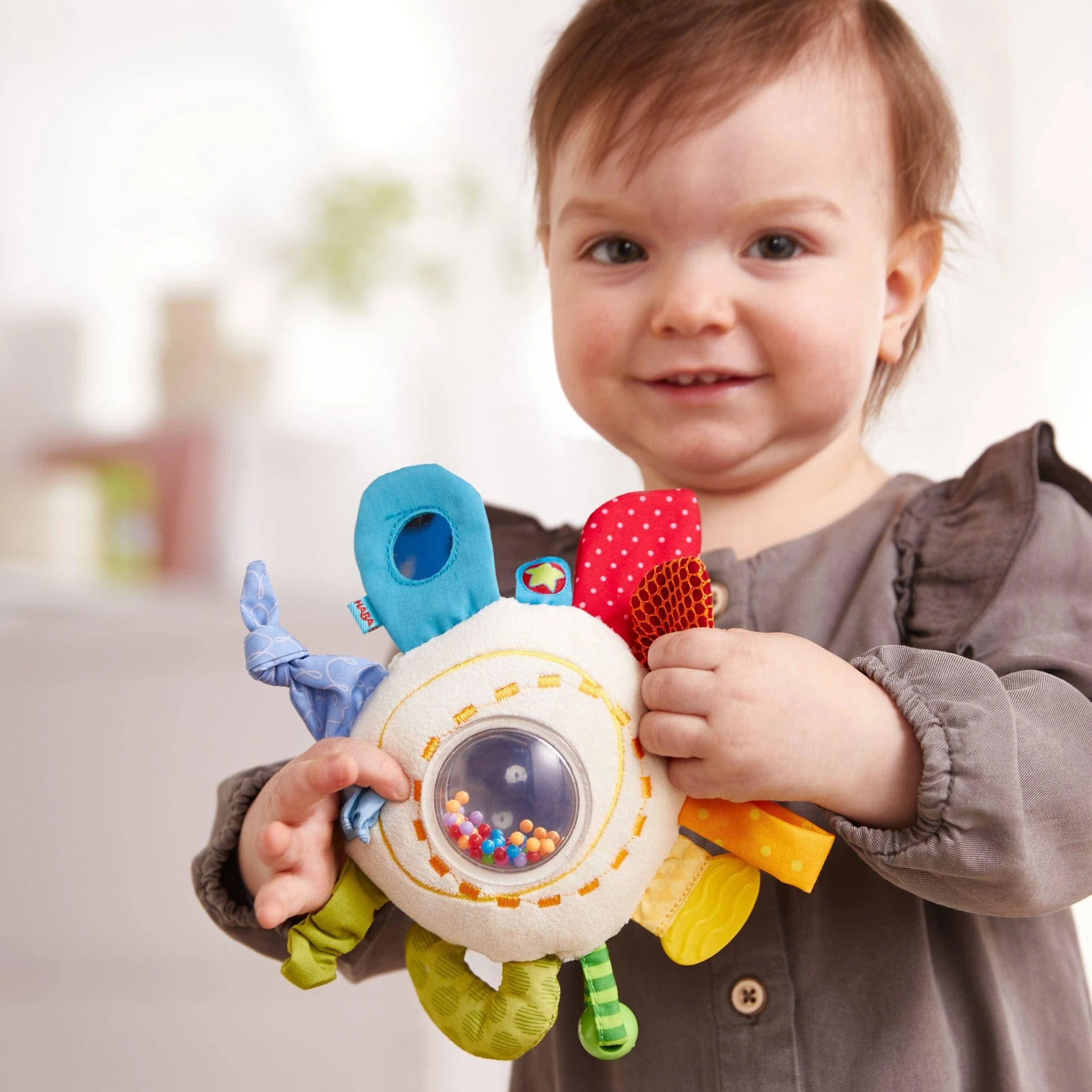 Teether Cuddly Rainbow Round Activity Toy - Image 2