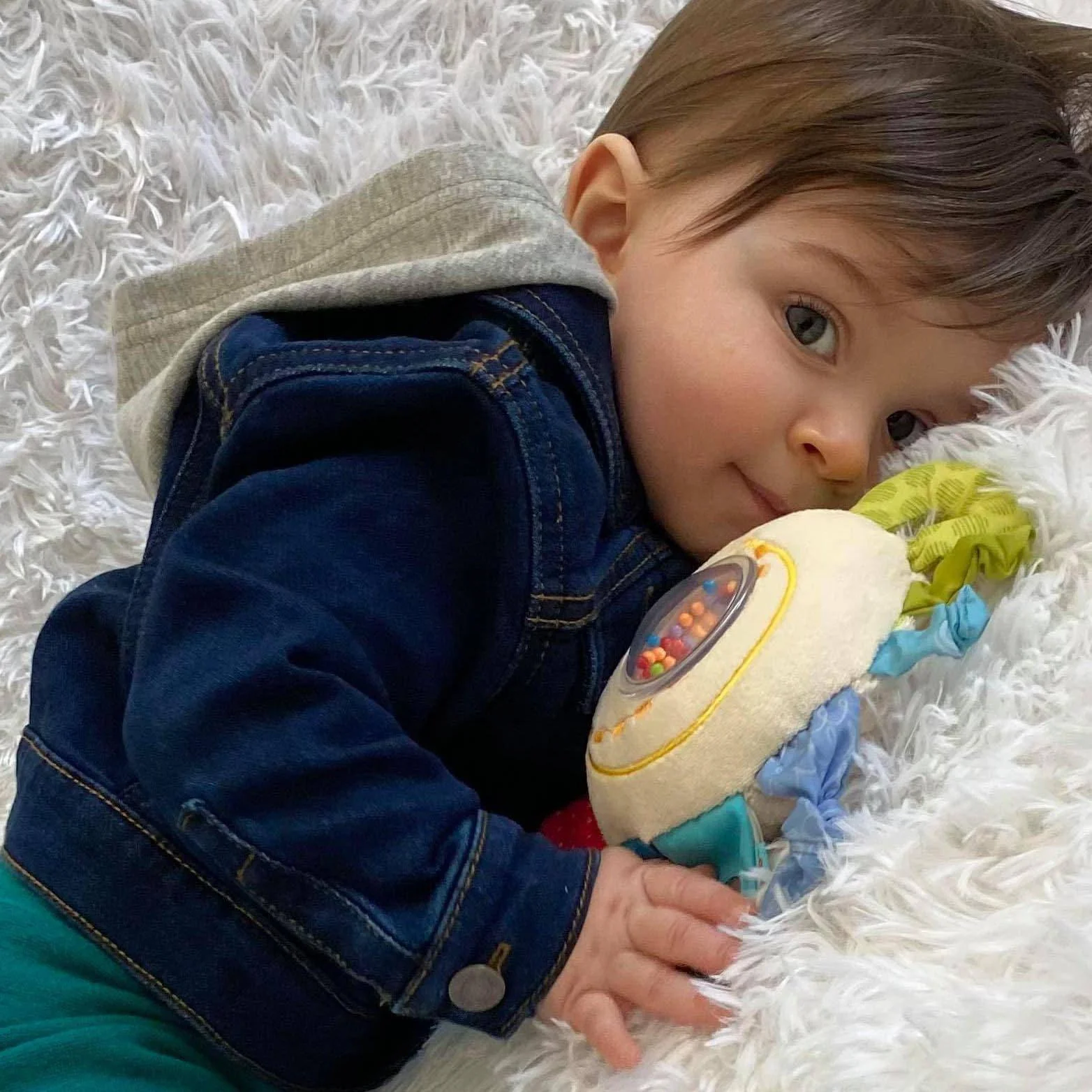 Teether Cuddly Rainbow Round Activity Toy - Image 5