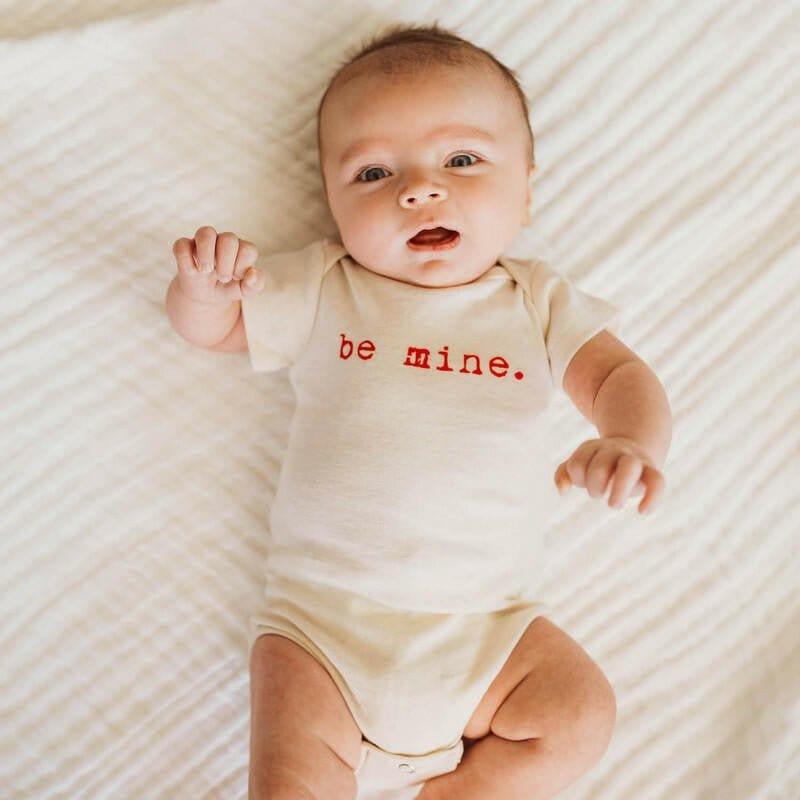 Long Sleeve Bodysuit, Be Mine - Natural - Image 8