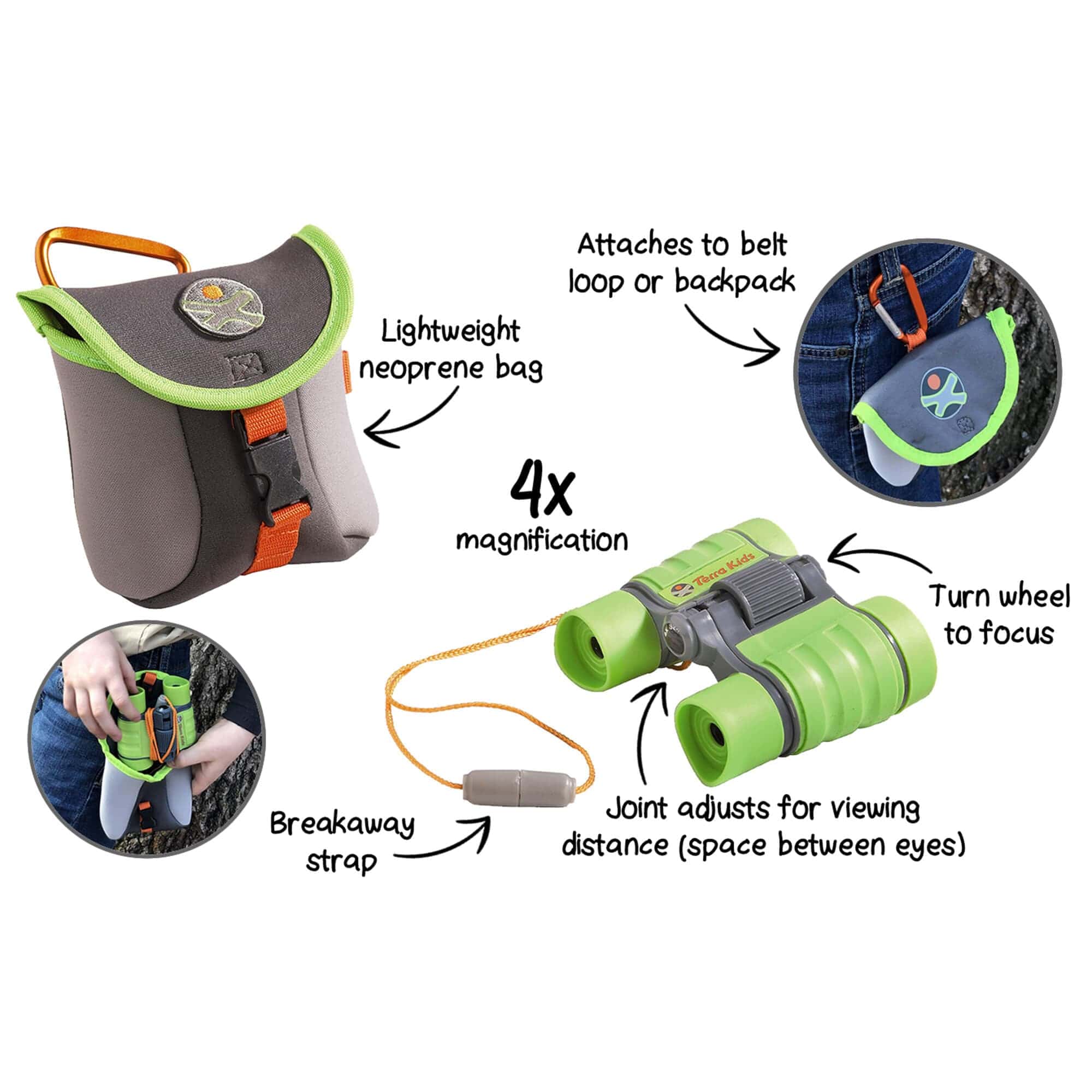 Terra Kids Binoculars with Bag - Image 3