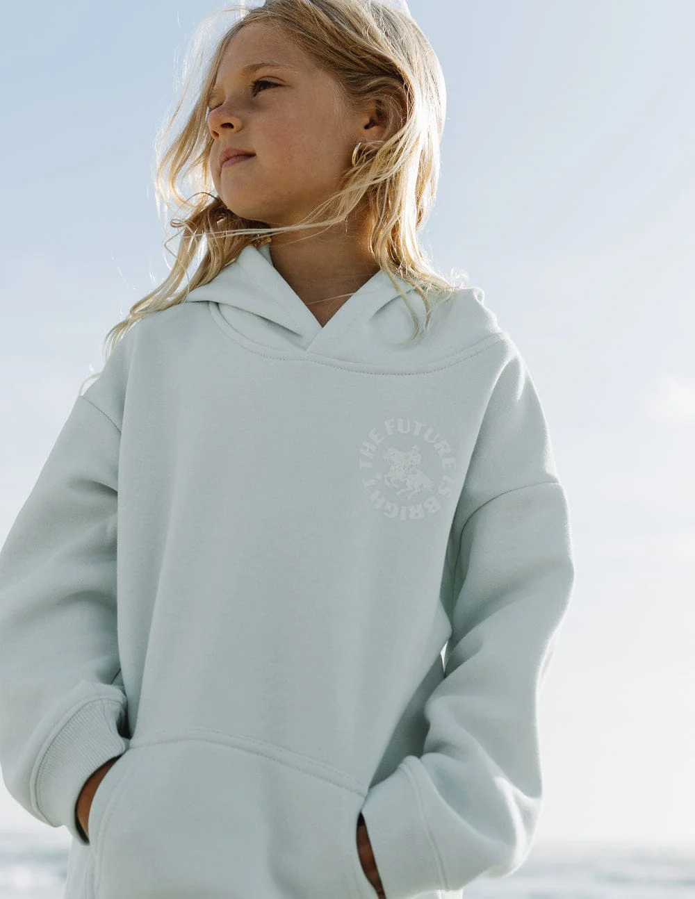 The Future Is Bright Kids Hoodie - Image 4