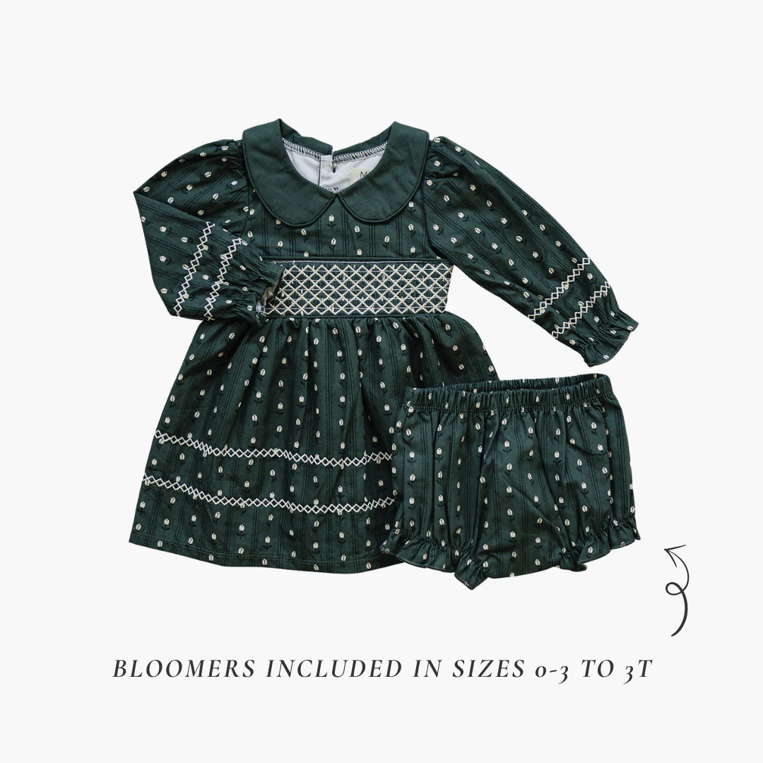 Tulip Smocked Peter Pan Collar Dress - Image 2