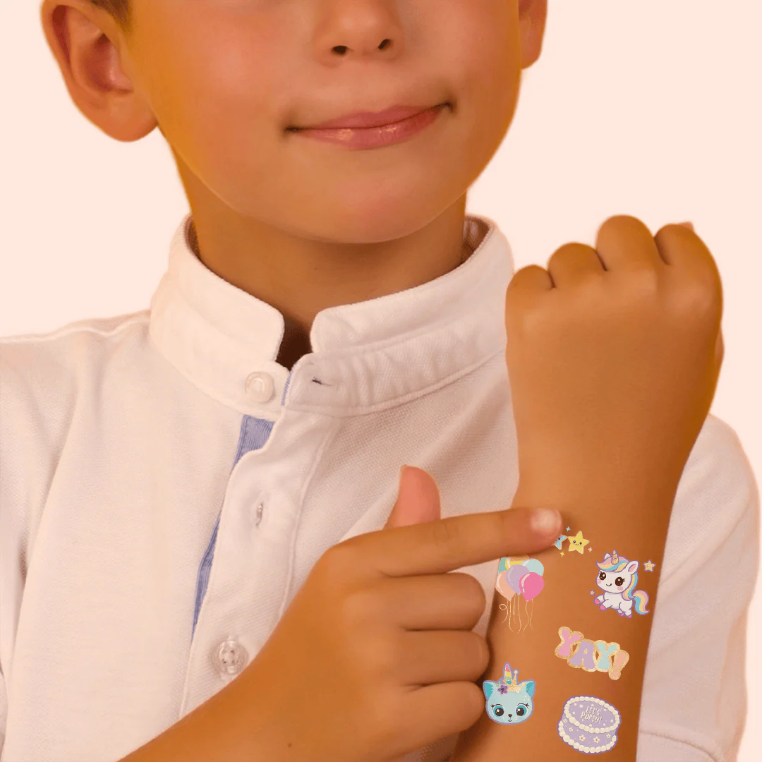 Unicorn Celebration Temporary Tattoos - Image 7