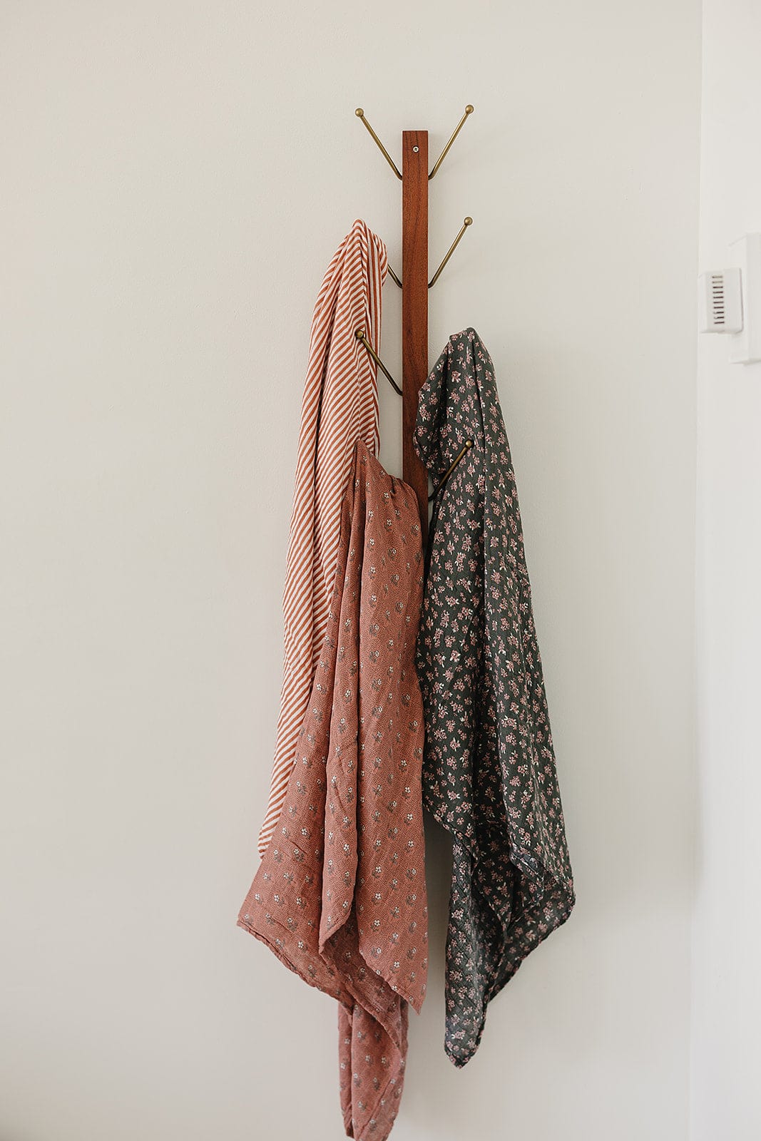 Vintage Pink Floral Muslin Swaddle Blanket - Image 4