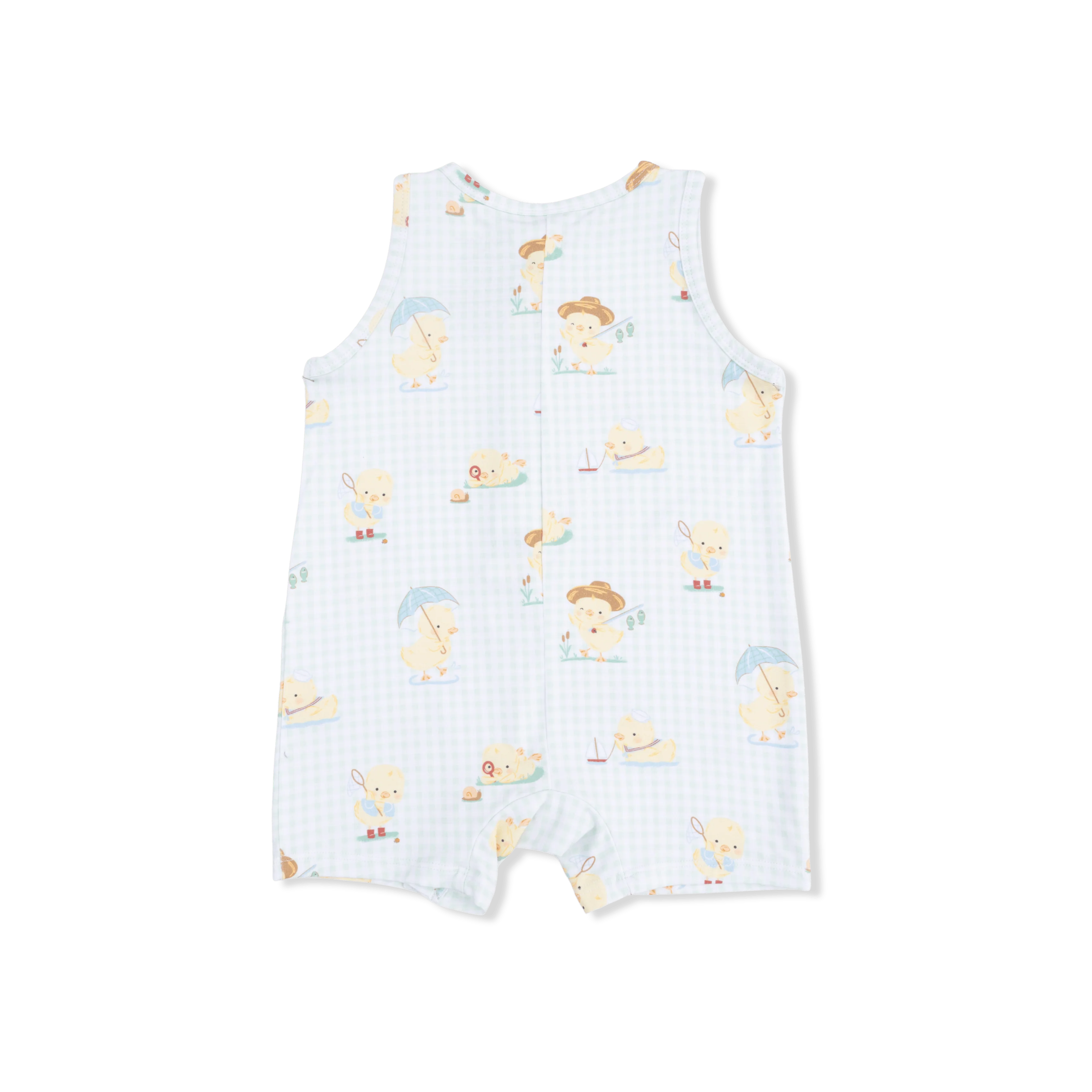 Sleeveless Shortie Romper - Vintage Spring Ducklings Green - Image 2