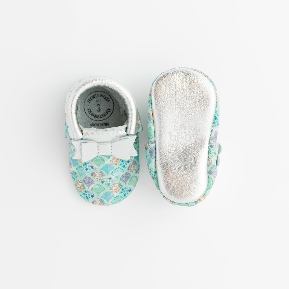 Watercolor Ariel Bow Baby Shoe - Image 3