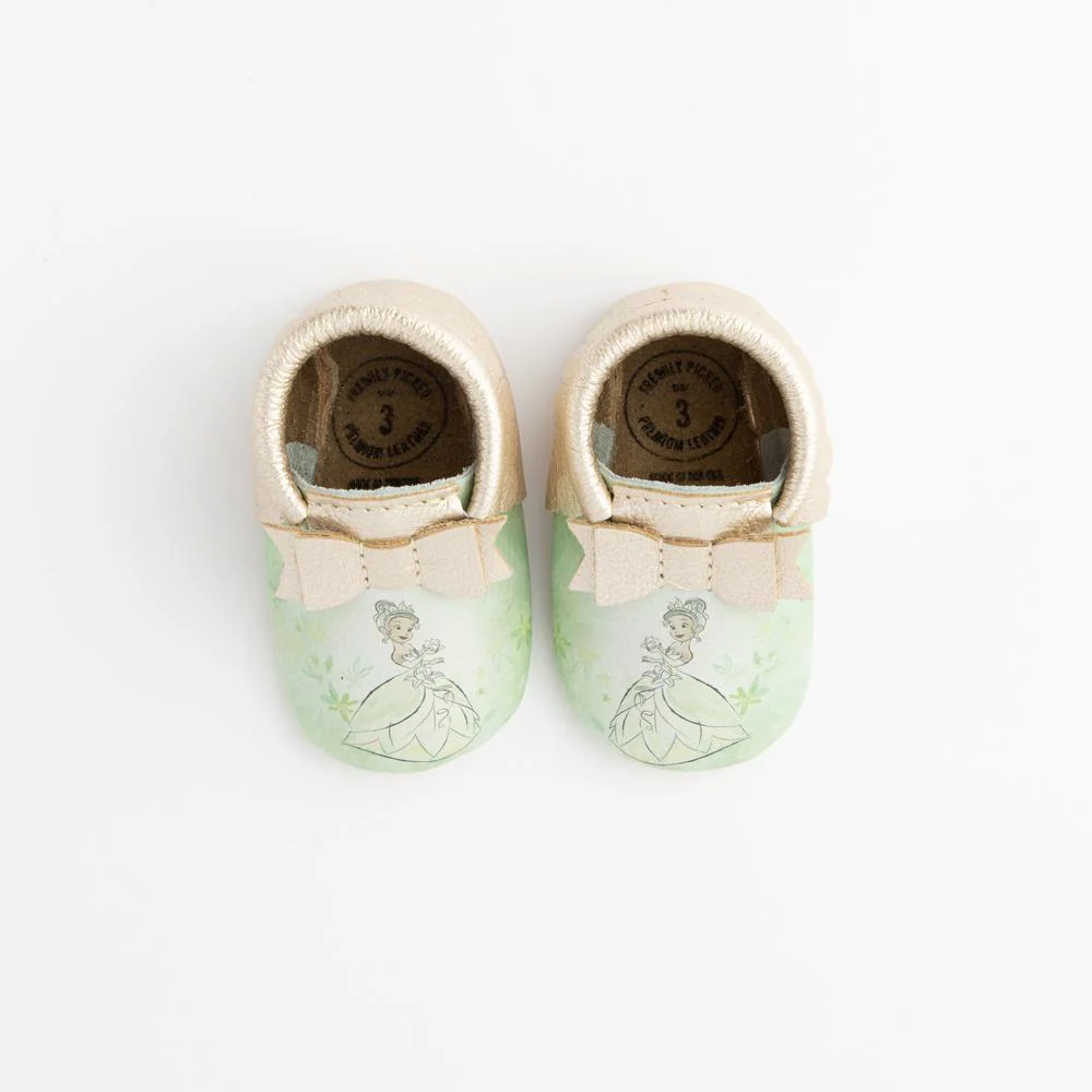 Watercolor Tiana Bow Baby Shoe - Image 2