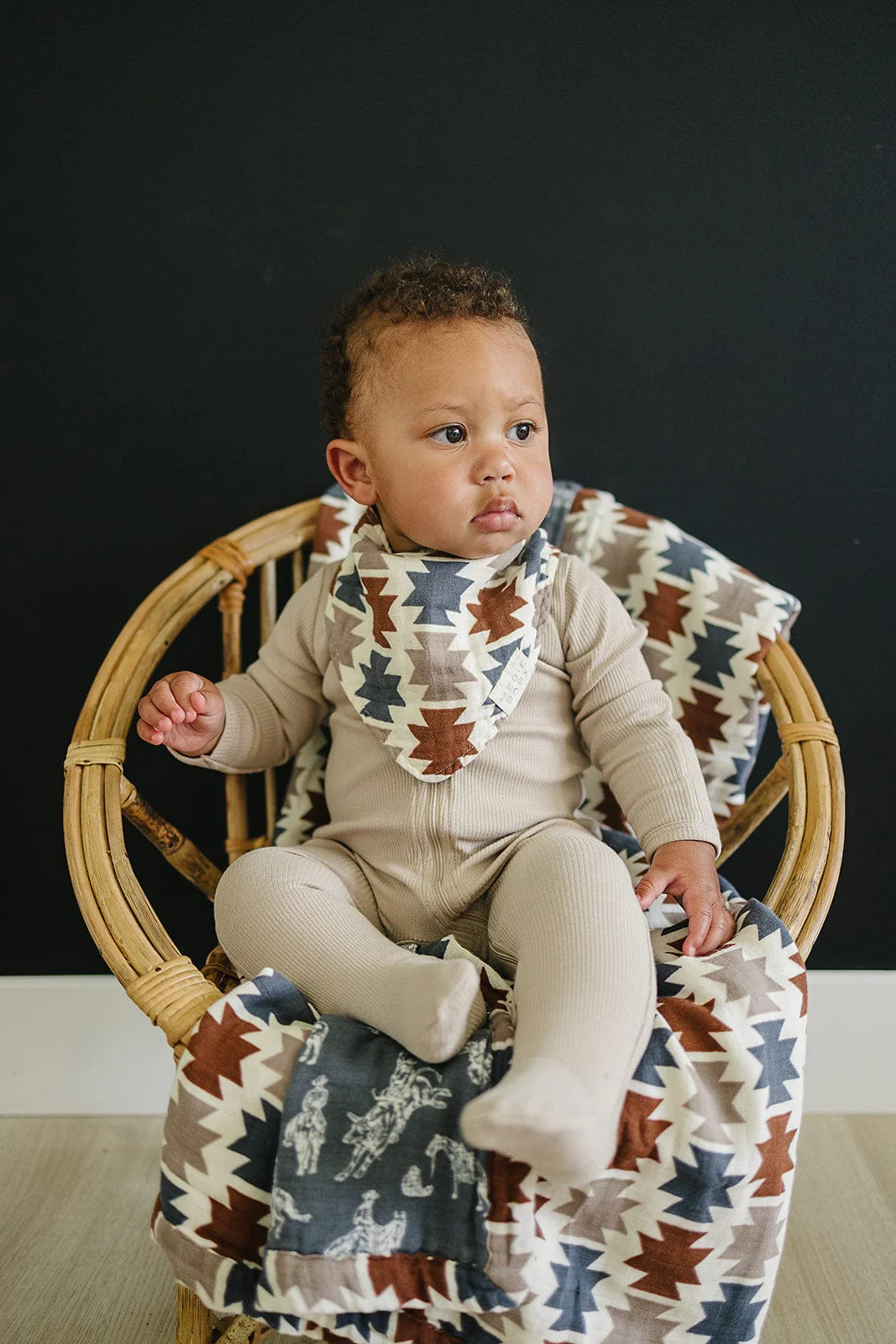 Western Aztec + Wild West Muslin Quilt - Image 2