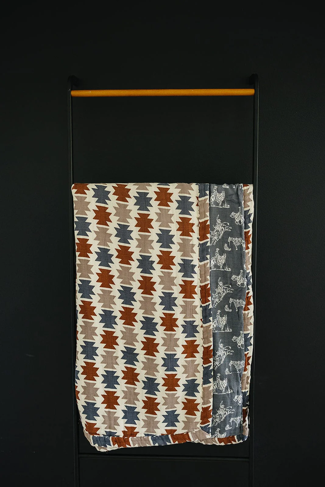 Western Aztec + Wild West Muslin Quilt - Image 5