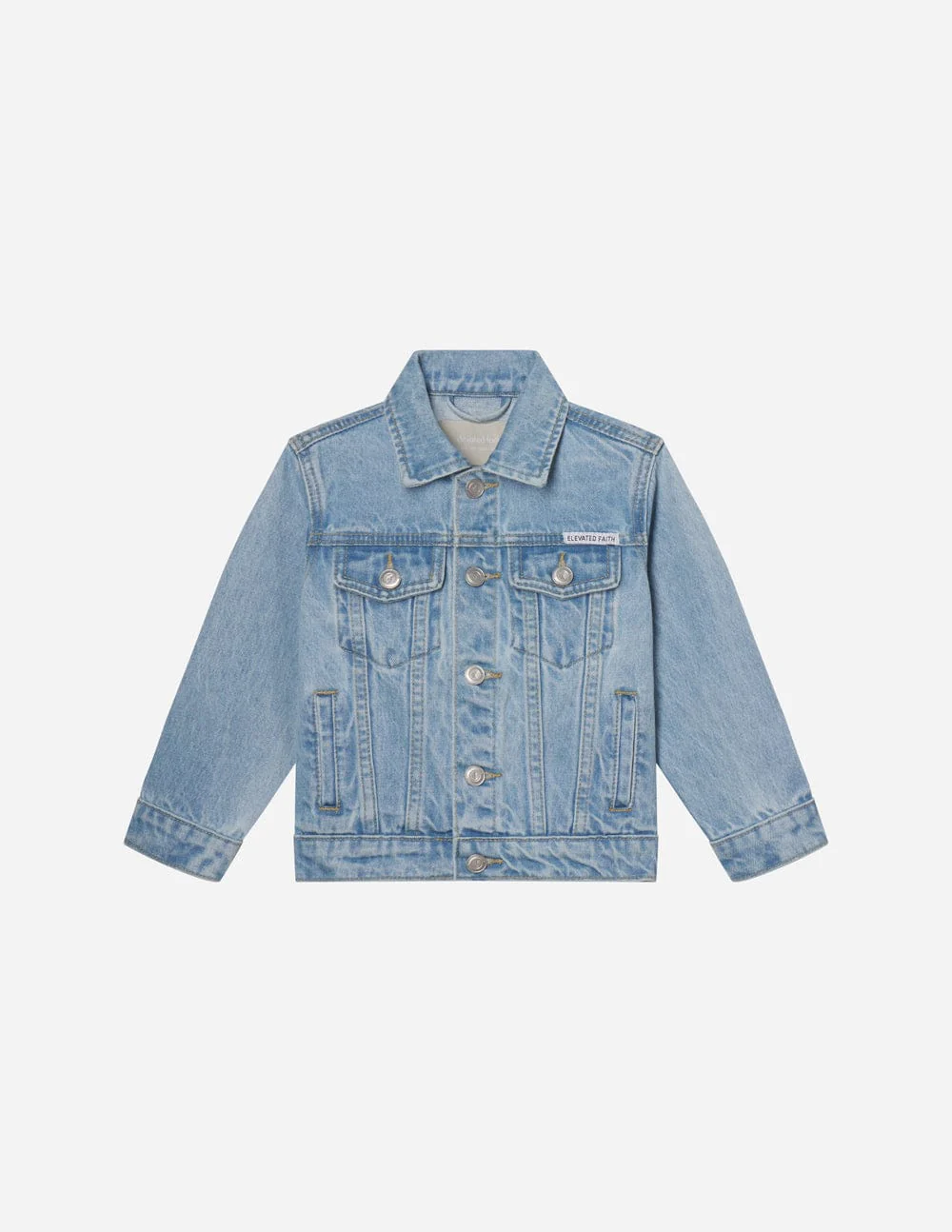 What a Friend in Jesus Kids Denim Jacket - Image 13