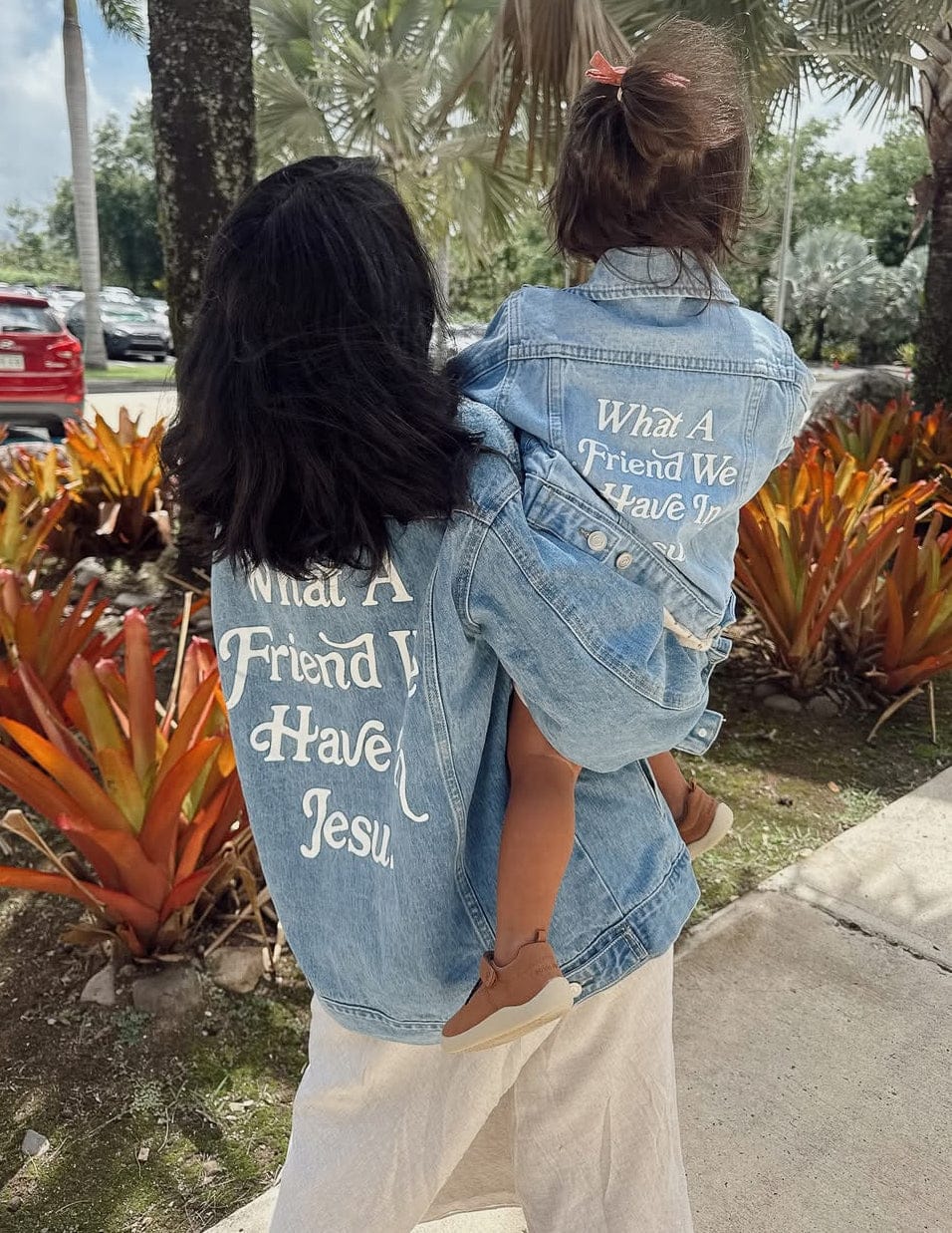 What a Friend in Jesus Kids Denim Jacket - Image 9