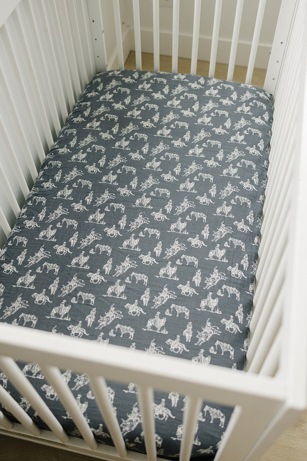 Wild West Muslin Crib Sheet - Image 2