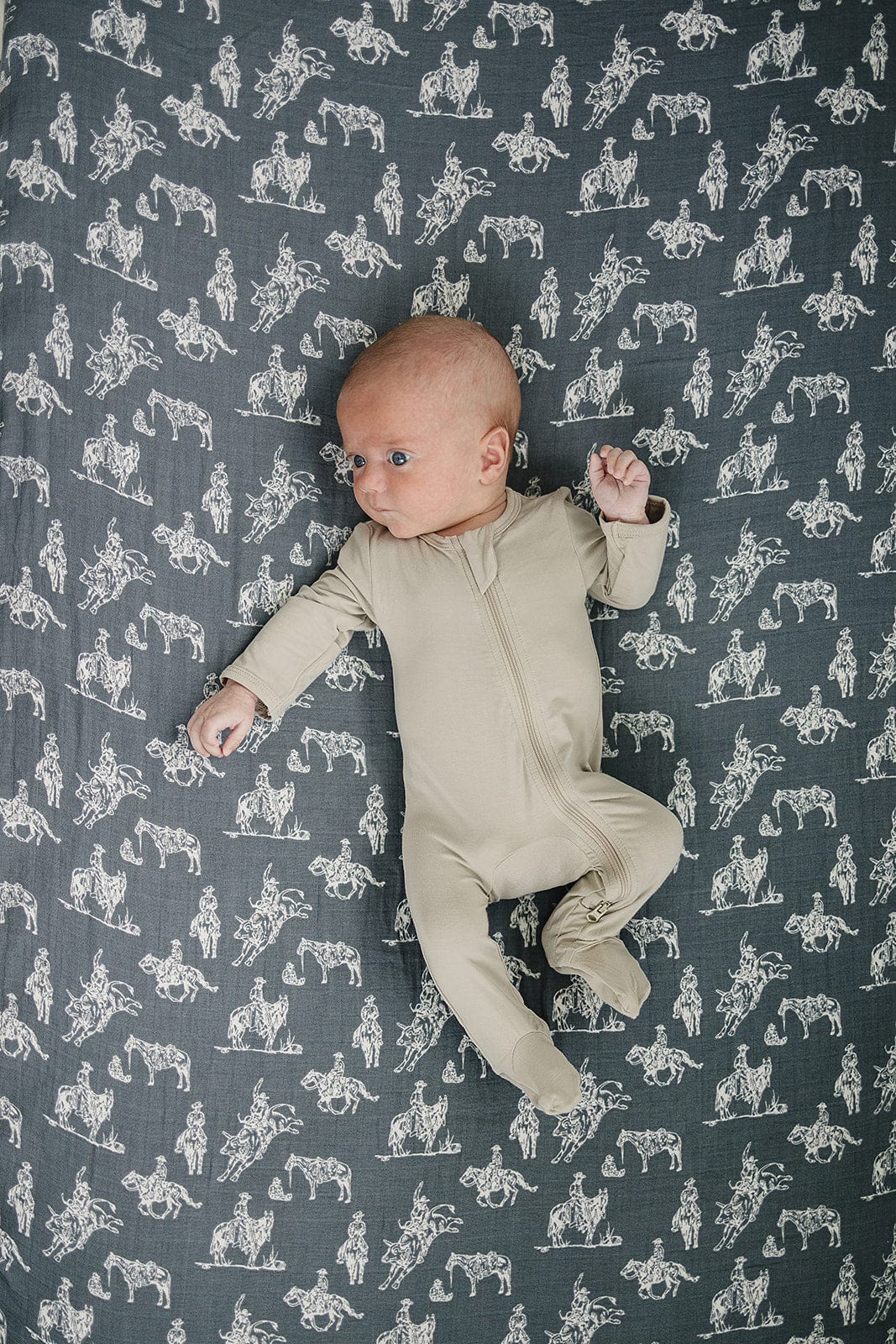 Wild West Muslin Crib Sheet - Image 3