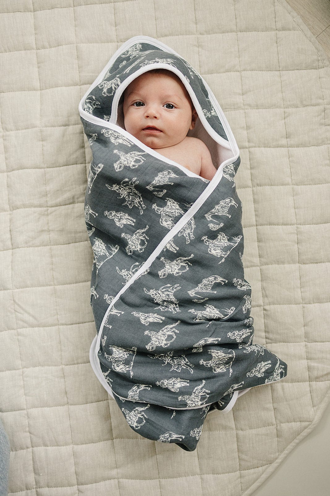 Wild West Muslin Hooded Towel - Image 2