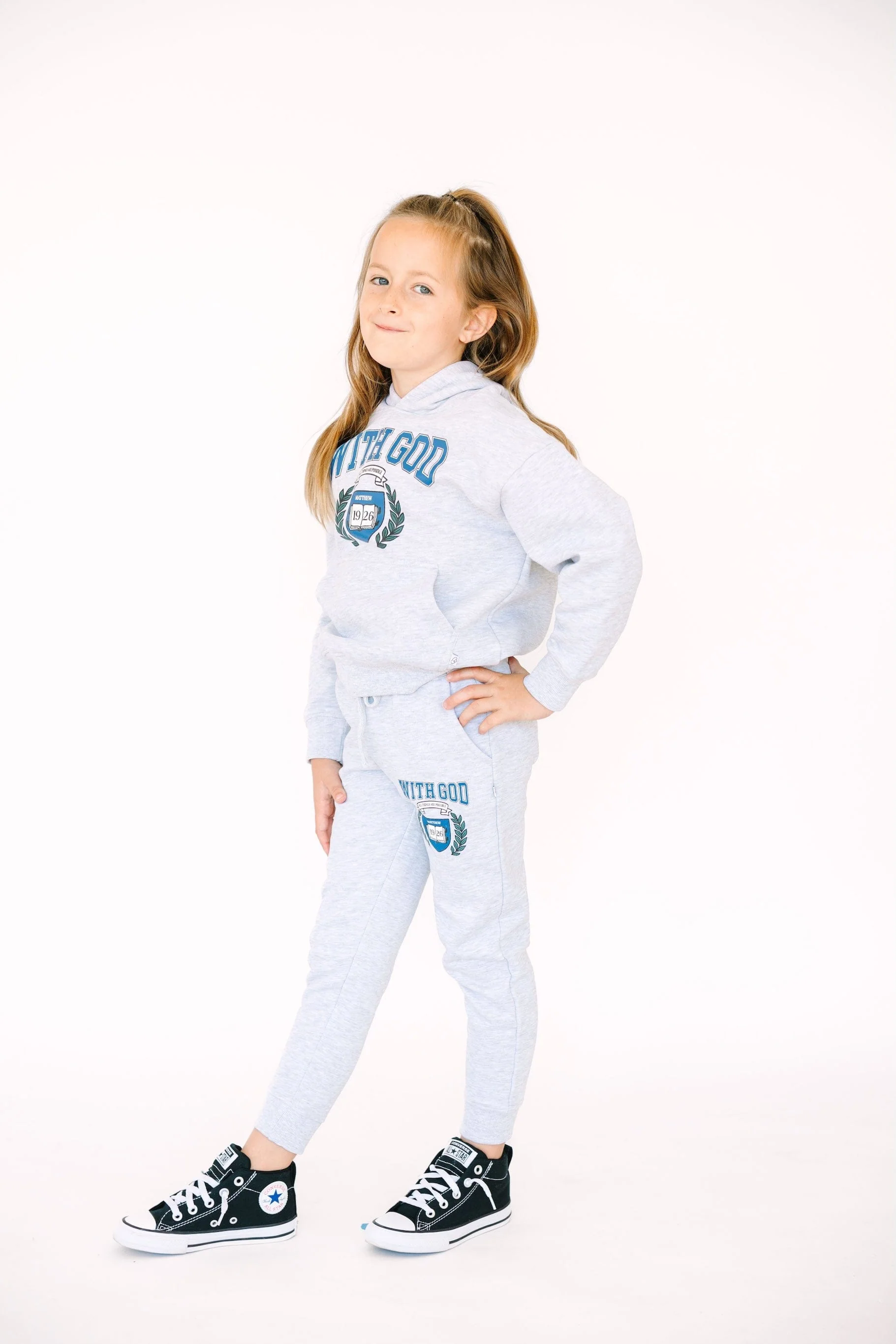 With God Cotton Fleece Hoodie - Image 4