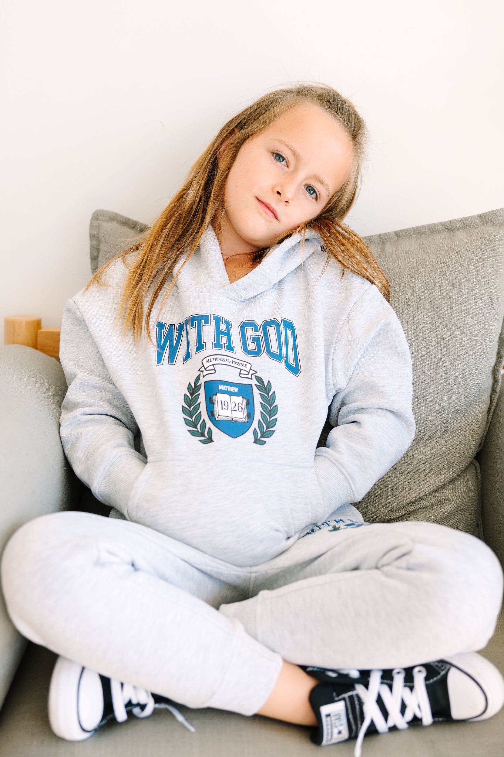 With God Cotton Fleece Hoodie - Image 5