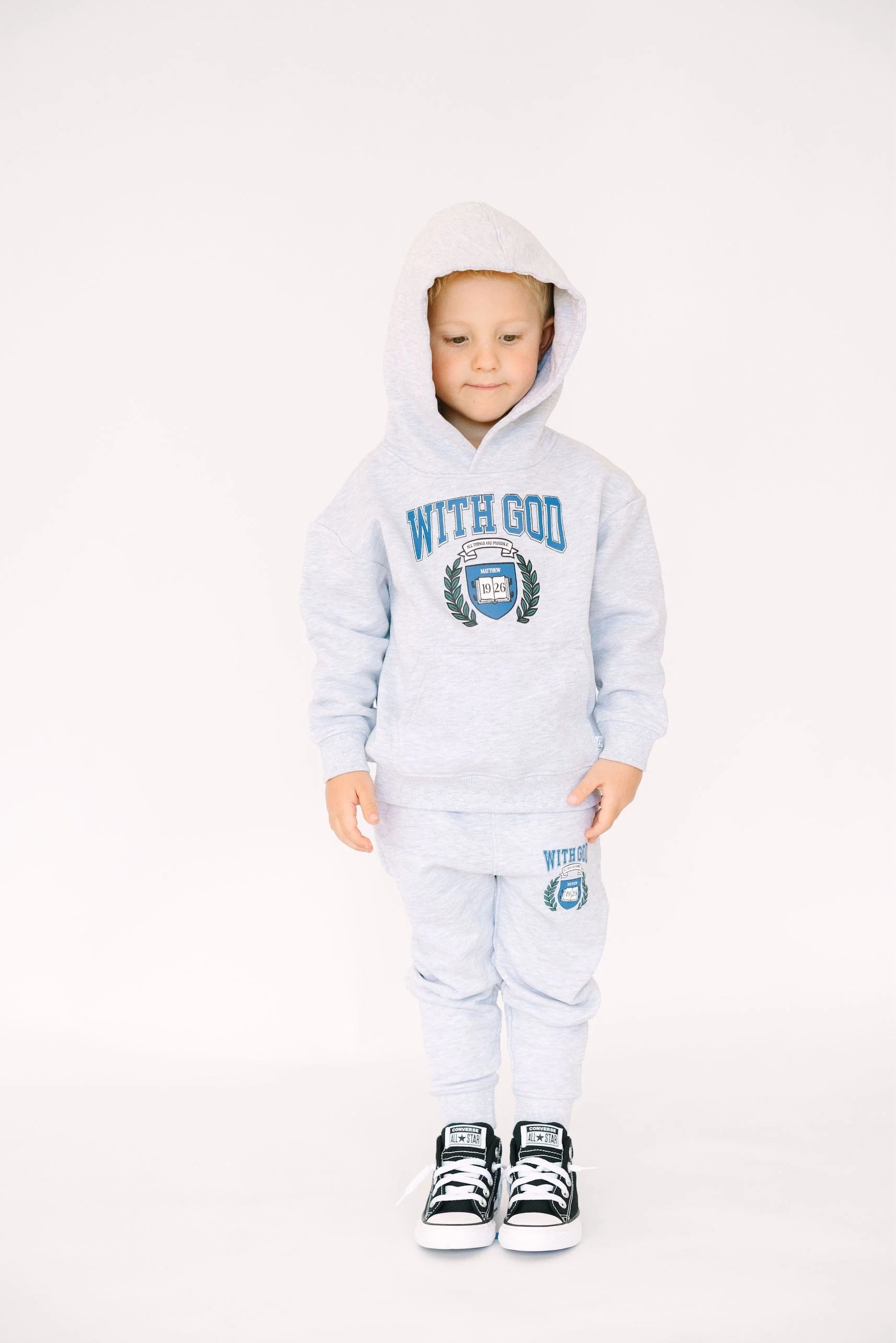 With God Cotton Fleece Hoodie - Image 7